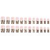 24 Piezas Uñas Postizas a Presión con Purpurina Diseños de Leopardo Cobertura Completa Uñas Acrílicas Artificiales Manicura Nail Art para Mujeres