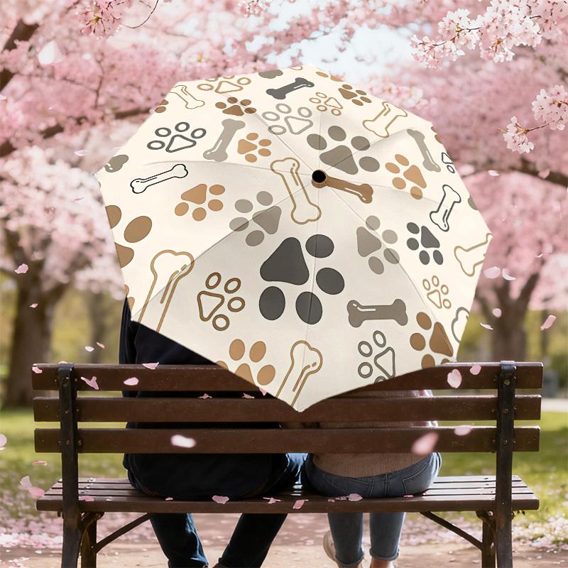 1PC bone paw Automatic Open/Close Umbrella with Windproof, 8-Rib Sturdy Canopy, Durable Ribs, Fashionable Design, 1307a