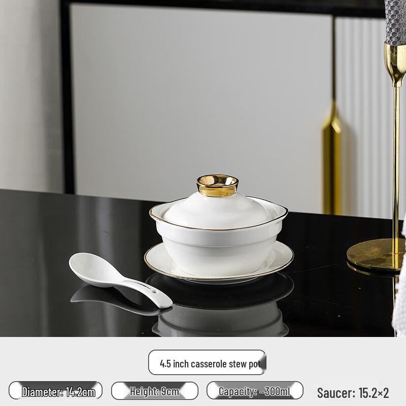 

Ceramic Double Boiler Stew Pot