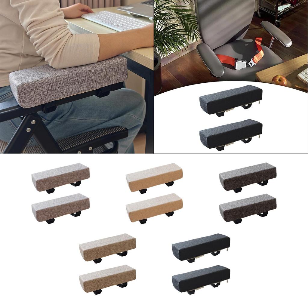 2 Pieces Chair Armrest Cushion, Sponge Arm Pad Arm Riser, Chair Armrest Pillow Elbow Support Pillow for Computer Gaming,