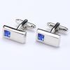 Gift Box Men'S Suit French Cufflinks Sleeve Nails Shirt Buckles Women'S Cuff Buckles Long White Strip Crystal Cuffs
