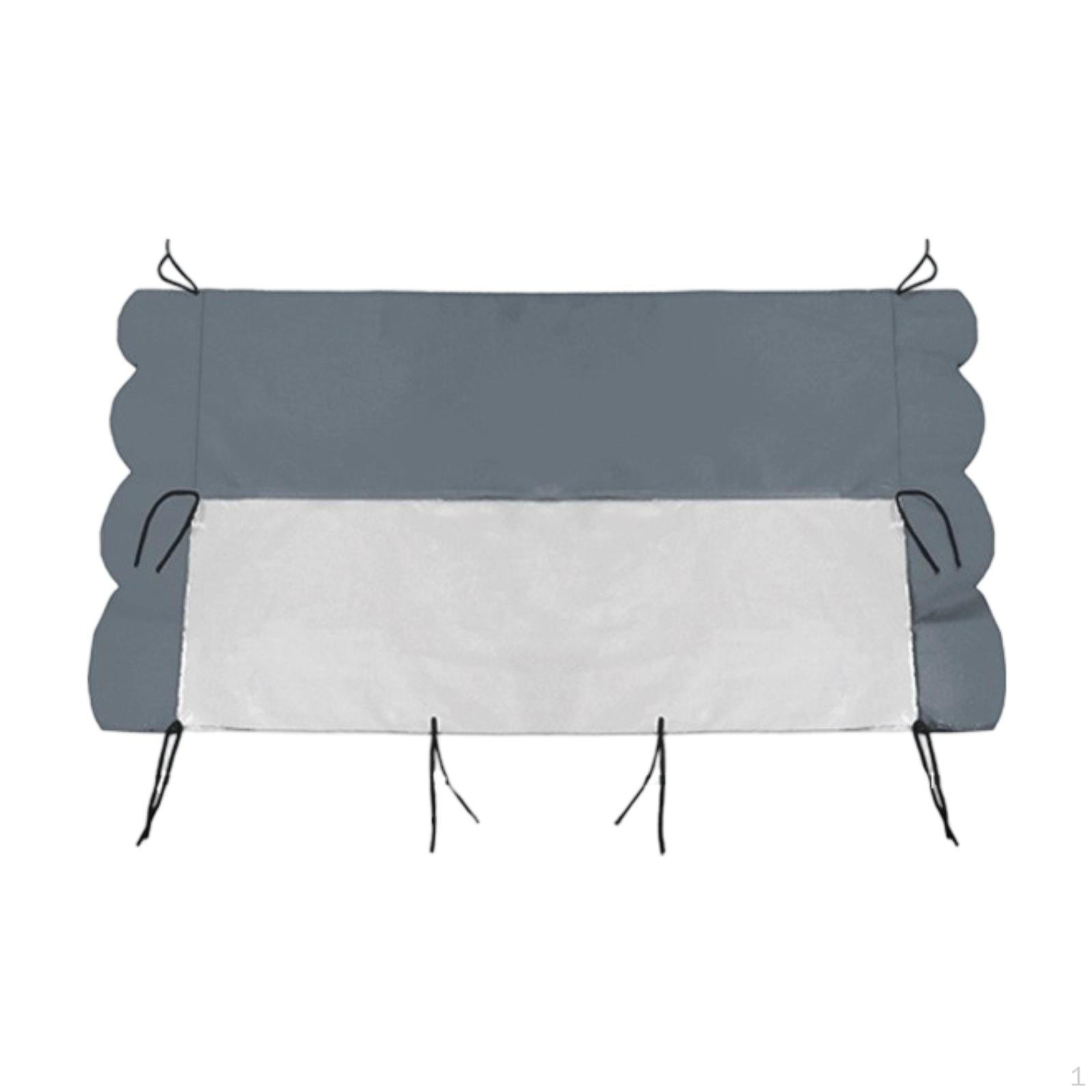 

Тент-крыша для вилочного погрузчика с прозрачным ПВХ световым люком, водонепроницаемый навес для защиты от снега Light Gray 105x125cm