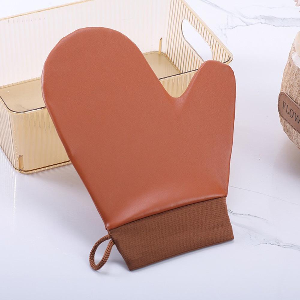 

Кожаный лосьон для тела, моющаяся перчатка для загара, перчатка для тела и лица для автозагара, нанесение на тело и лицо коричневый