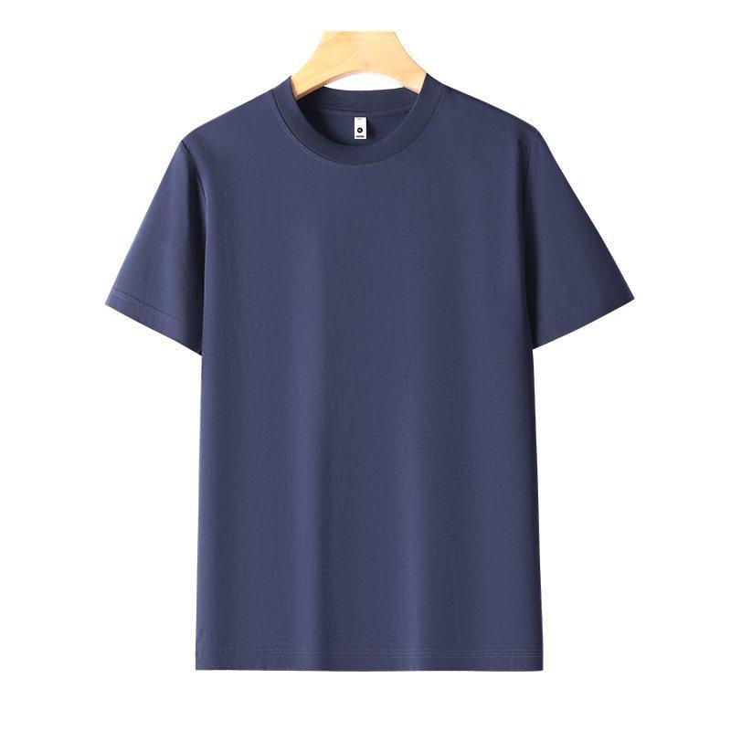 Summer Casual Lyocell Round Neck T-Shirt - Breathable Short Sleeve Base Layer