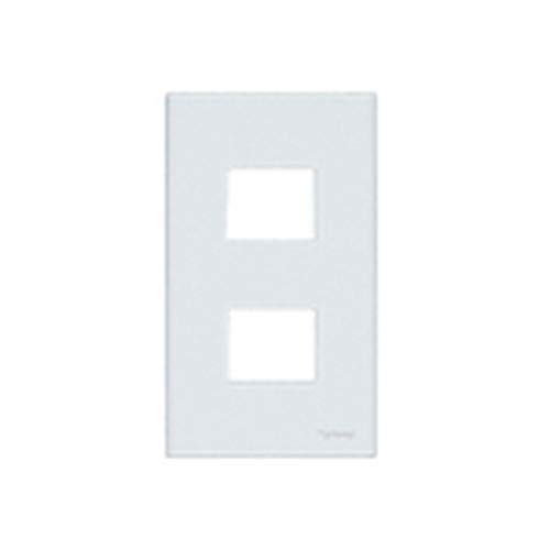 Panasonic Cosmo Series Wide 21 Outlet Plate for 2 White WTF8002W