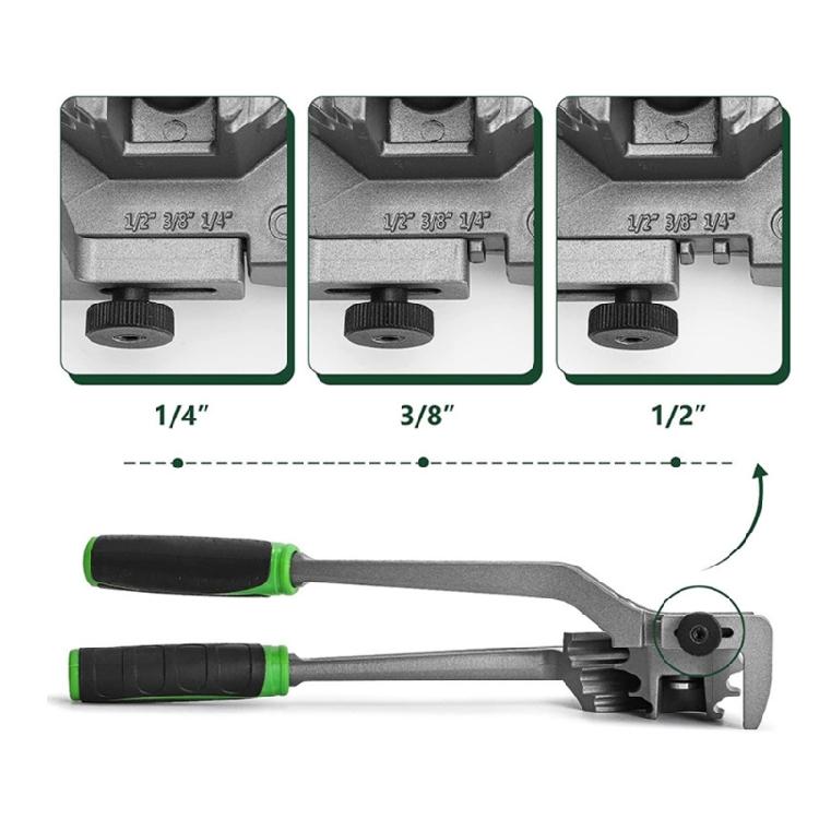 Professionelle Rohrbiegezange 1/4" 3/8" 1/2'' 5/16" 3-in-1 Rohrbieger 180°