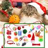 Christmas Cat Toy Advent Calendar 24 Days Interactive Indoor Kitten Pet Toy Xmas Countdown Calendar Box Cat Lovers Holiday Party Gift