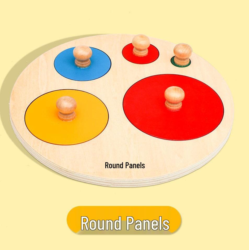 Montessori Shape Matching Puzzle: Geometric Panels for 0-3 Years