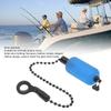 3PCS Fishing Alarm Chain Tools Iron Acrylic Portable Fishing Bobbins Hangers Bite Indicator Alerter for Outdoor Blue