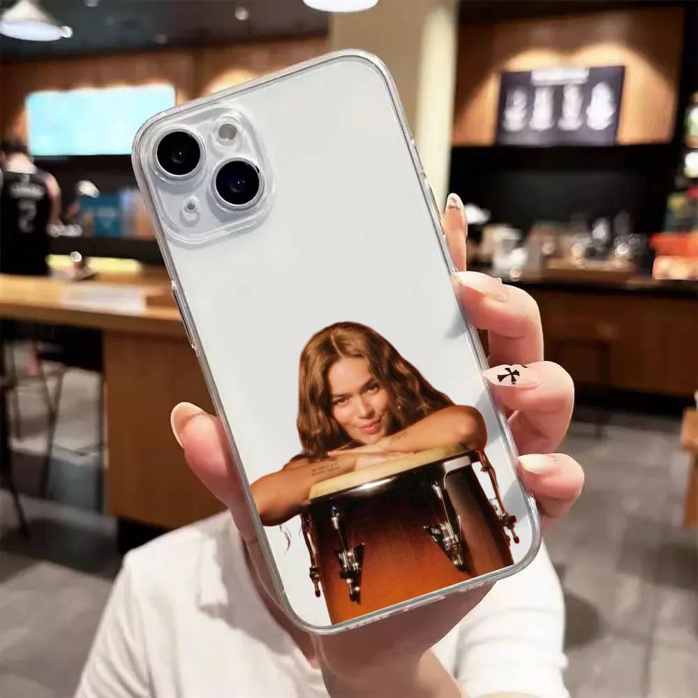 KAROL G Luxury Transparent Phone Case For IPhone 17 16 15 Pro Max 14 13 12 11