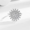 Sunflower Daisy Rotating Open Ring - Women's Decompression Jewelry in Trendy Style
