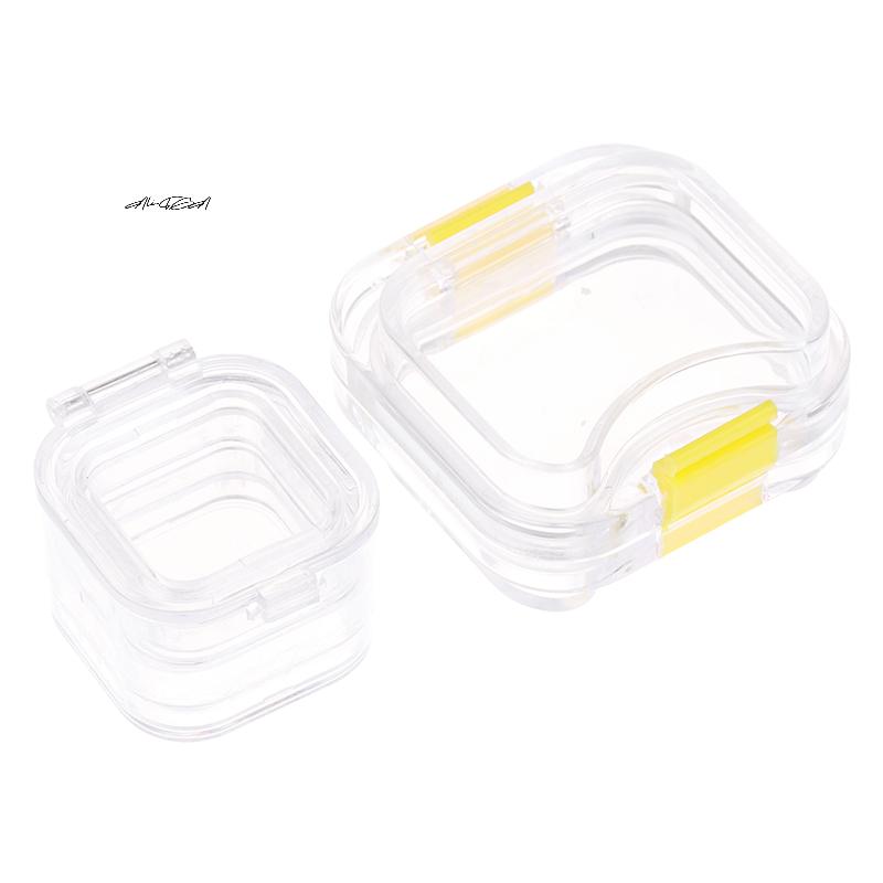 1Pcs Plastic Dental Lab Storage Box with Film Denture Teeth Container Case - False Tooth Case Box with Membrane for Dental Lab
