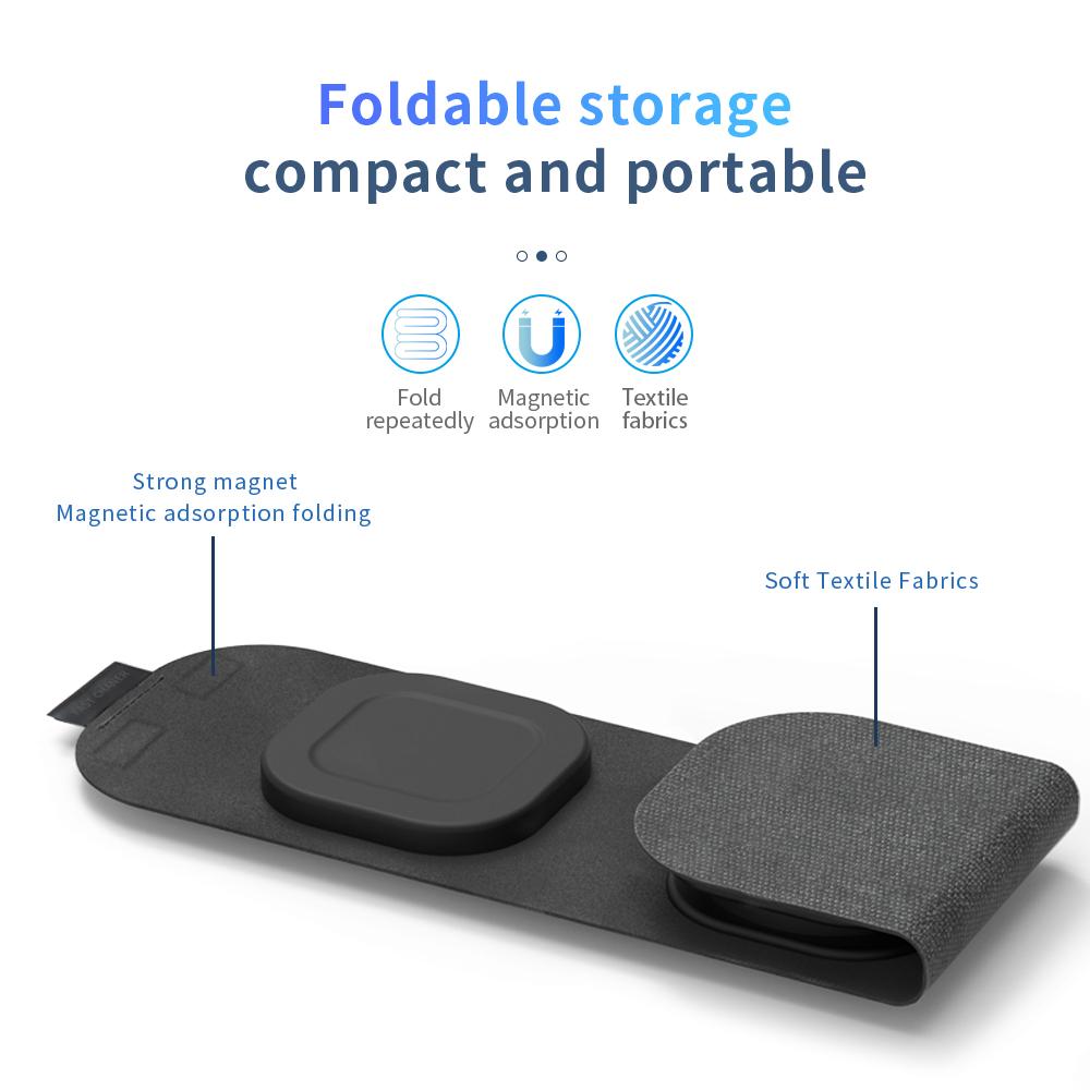 15W 4 w 1 magnetyczna bezprzewodowa ładowarka do Macsafe iPhone 14 13 12 Pro Max Apple Watch Airpods Qi stacja dokująca do szybkiego ładowania