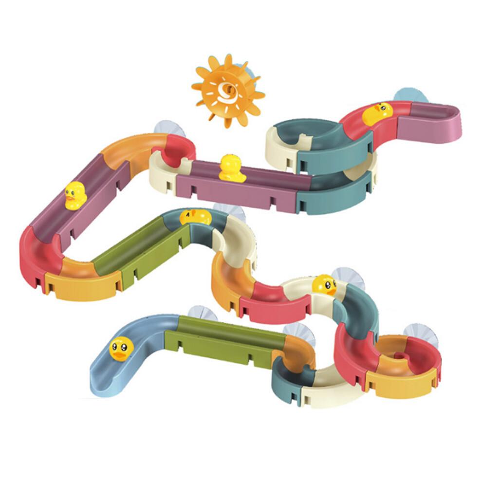 25Pcs Baby Shower Track Toy Set - Cute Duckling Bath & Educational Toy
