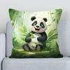 Office Sofa Cushion Cover Cartoon Panda Decorative Pillowcase Fashion Luxury Home Decoration Car Cushion Cover