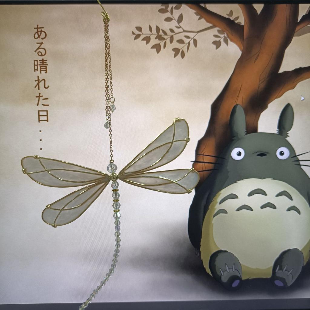 1PC Suncatcher Crystal Hanging Dragonfly Ornament Window Garden Decoration