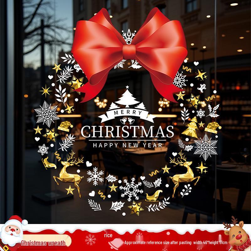 Santa Claus Window Cling Christmas Decoration Decal