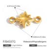 Waterproof Hypoallergenic DIY Jewelry 18K PVD Gold Plated Stainless Steel CZ Star Moon Heart Bow  Charms Pendants Bulk