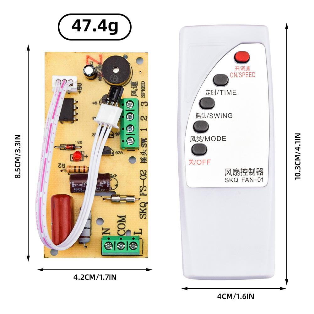 Universal Remote Control Fan Junction Box Control Board Cold Fan Motherboard Circuit Board Compatible Desk Fan Remote Control
