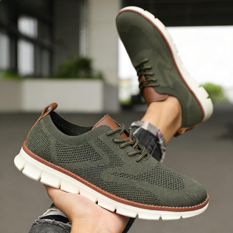 Popular Men's Mesh Sneakers Comfortable Airy Soft Sole Fashiable Lightweight Casual Shoes  Anti Slip Breathable Walking Shoes