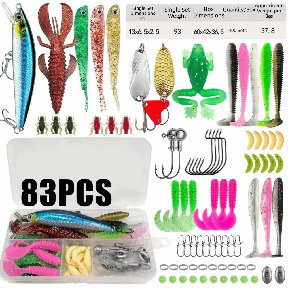 Layered Fishing Lure Kit Multi-Lure Layered Tackle Box Fishing Tackle Artificial Bait Pike Fishing