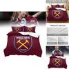West Ham United Quilt Cover Set With Brushed Fabric For Teen Sleep Comfort