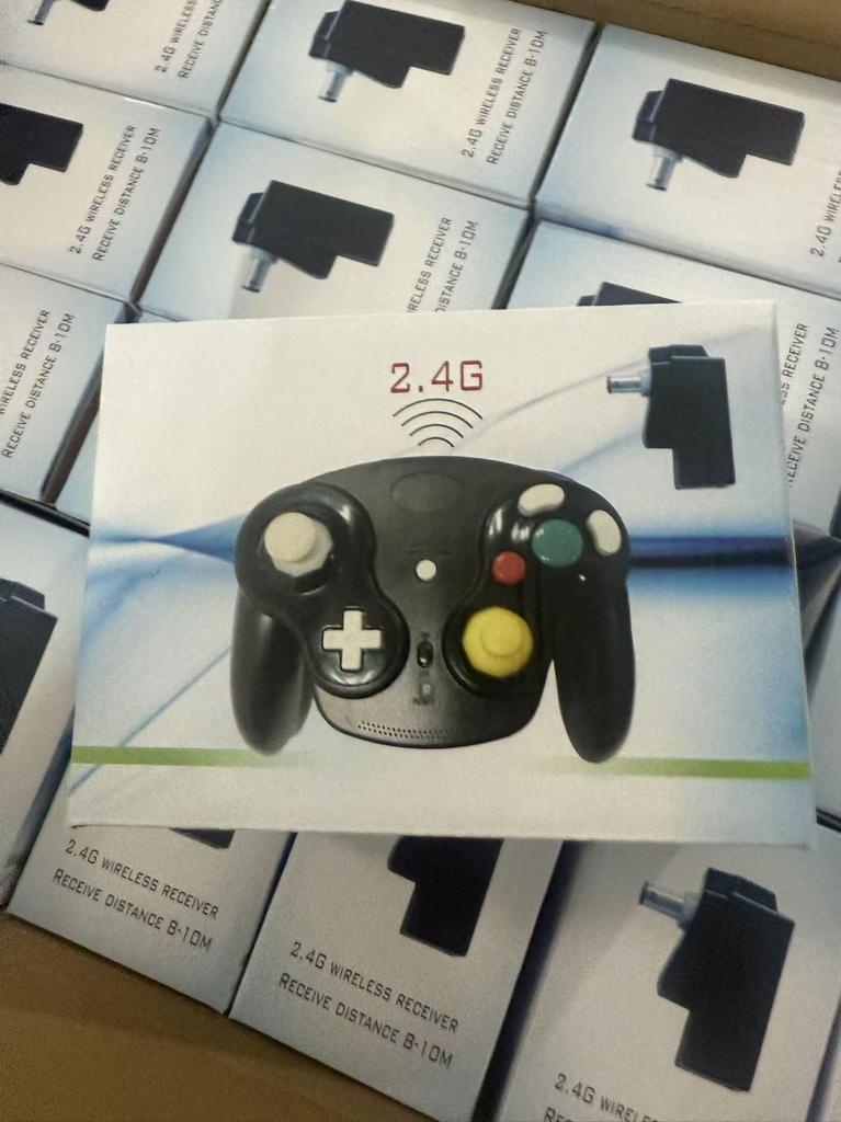 2.4G Wireless NGC Game Controller with Vibration, Compatible with Wii Console, Multi-Color Options