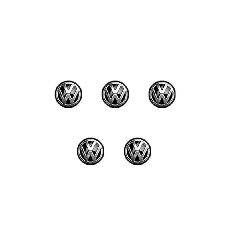 5/10Pcs 14mm Car Key Emblem Stickers Auto Control Key Logo Decals For Volkswagen VW Golf Tiguan Jetta Transporter Passat T5 Polo H444