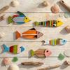 Vintage Coastal Style Fish Ornaments Nautical Style Fish Pendant Set  Living Room