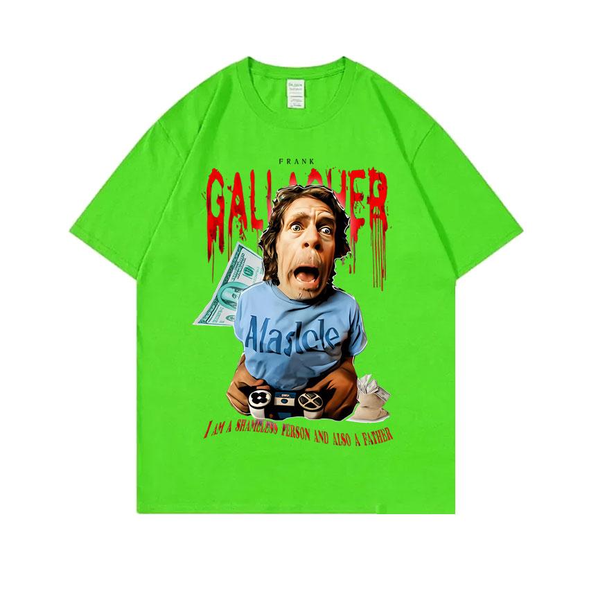 

Горячая Распродажа Бесстыдный Фрэнк Галлагер Я Бесстыдный Человек и Также Отец Футболка с Графическим Принтом Мужская Винтажная Оверсайз Футболка 2XL