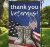 Thank You Military Veterans Garden Ag 12x18 Two Sided Burlap AAV