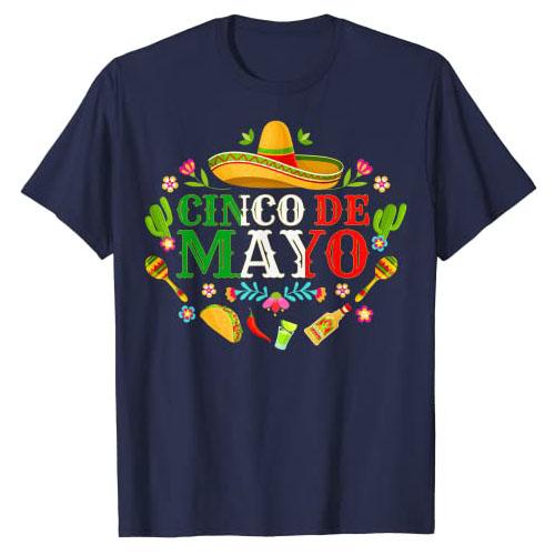 Cinco De Mayo Fiesta Surprise Camisa 5 De Mayo Viva Mexico TShirt Funny Family Graphic Tee Tops Holiday Vacation Clothes Gifts