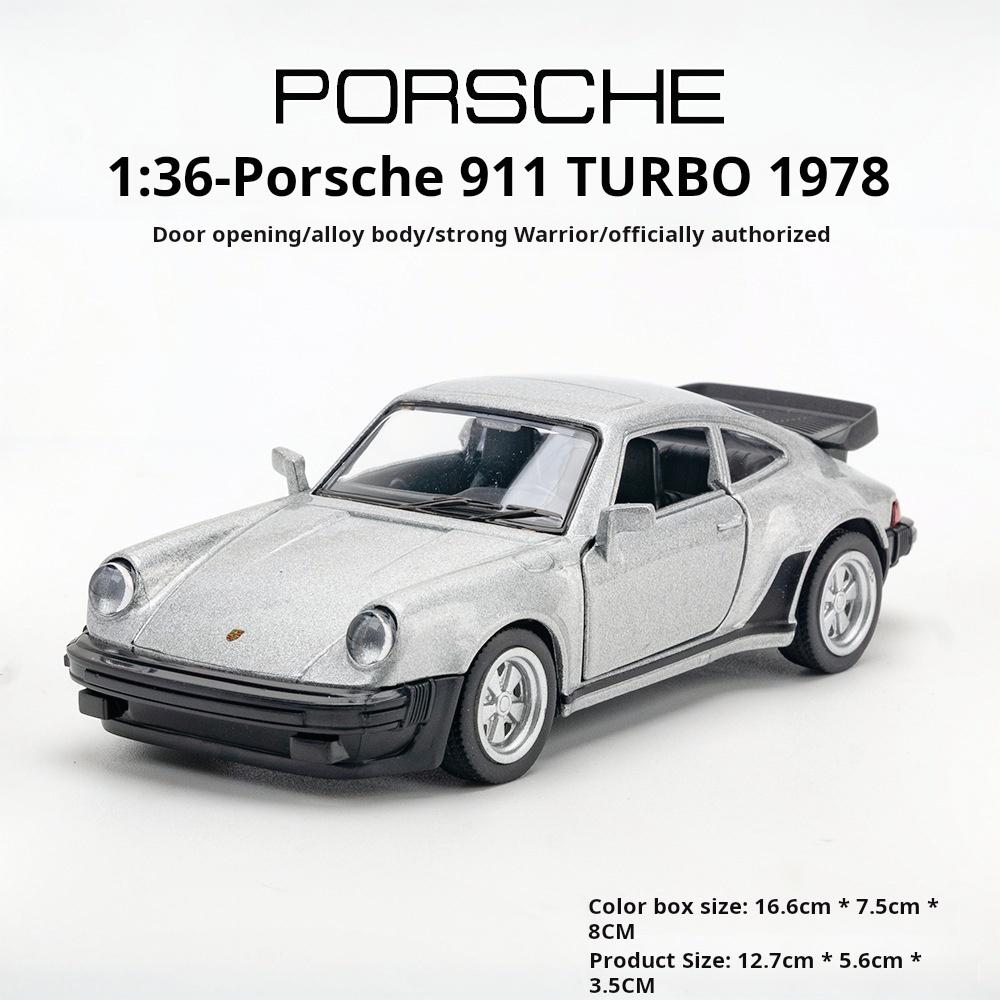 

1:36 911 Турбо Модель автомобіля Іграшки Сплав Модель спортивного автомобіля Литий метал Гоночний автомобіль Транспортні засоби Модель Колекція Дитячі подарунки сірий колір