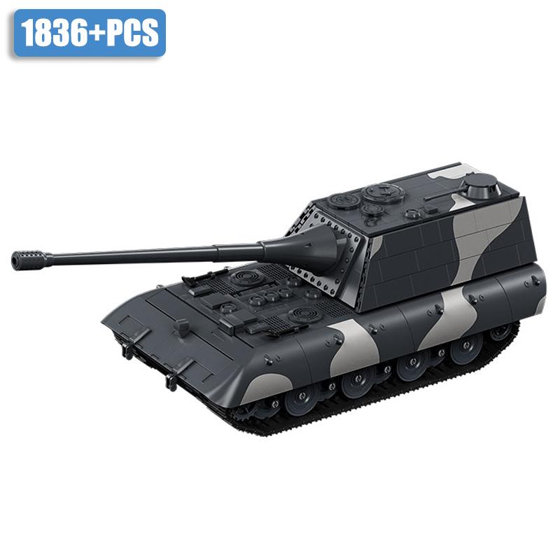 Army-Inspired First-Class World Top-Grade War Superior-Grade 2 Superior-Grade Moc High-Standard Sturmgeschütz Premium-Quality E100 Construction-Kit