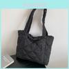 2023 Winter Fashion Rhombus Cotton Shoulder Bag For Women Street Style Large Capacity Embroidery Trendy Tote Bag