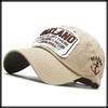 Baseball CZA440 [White Fang] Hat, Cap, Cap, Embroidered, Summer, Simple, Casual, Men's, Women's, (Khaki)