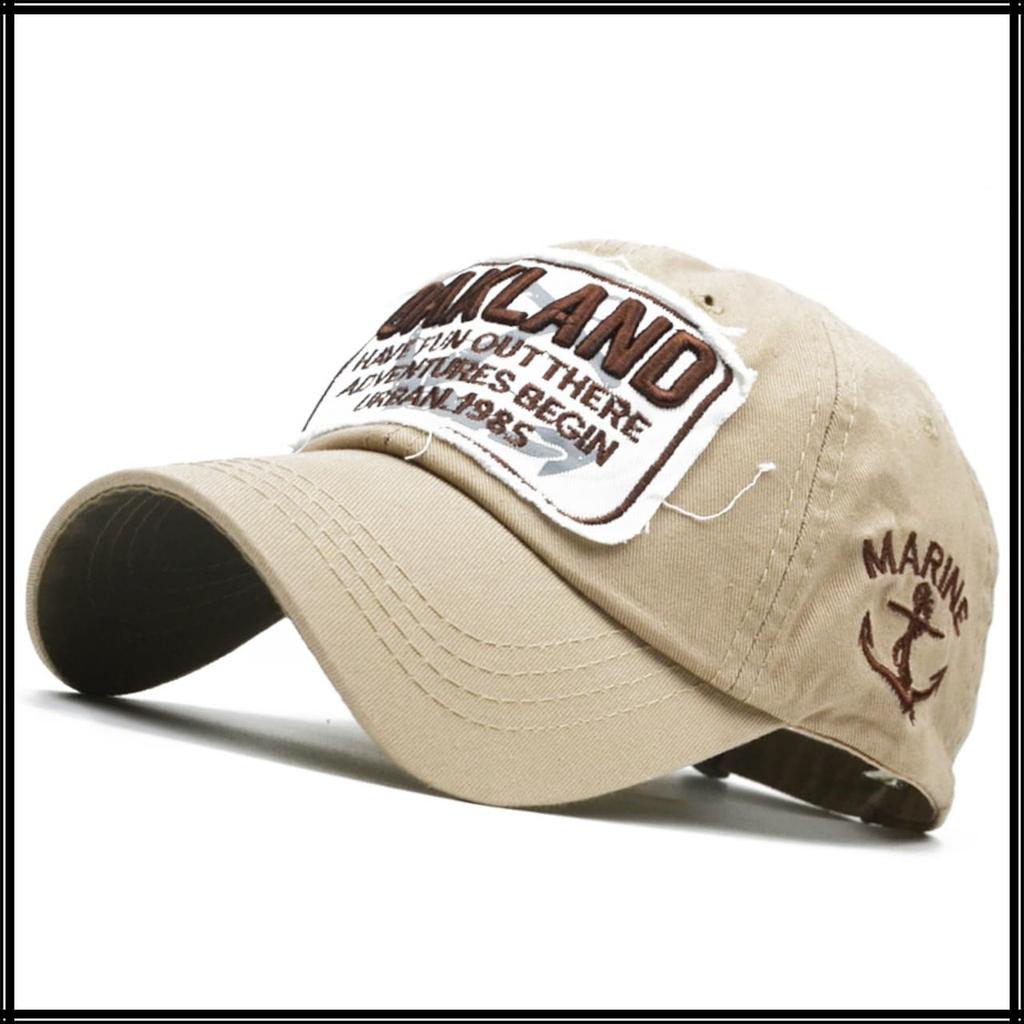 Baseball CZA440 [White Fang] Hat, Cap, Cap, Embroidered, Summer, Simple, Casual, Men's, Women's, (Khaki)