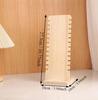 Solid Wood L-Shaped Necklace and Pendant Display Stand with Detachable Jewelry Board