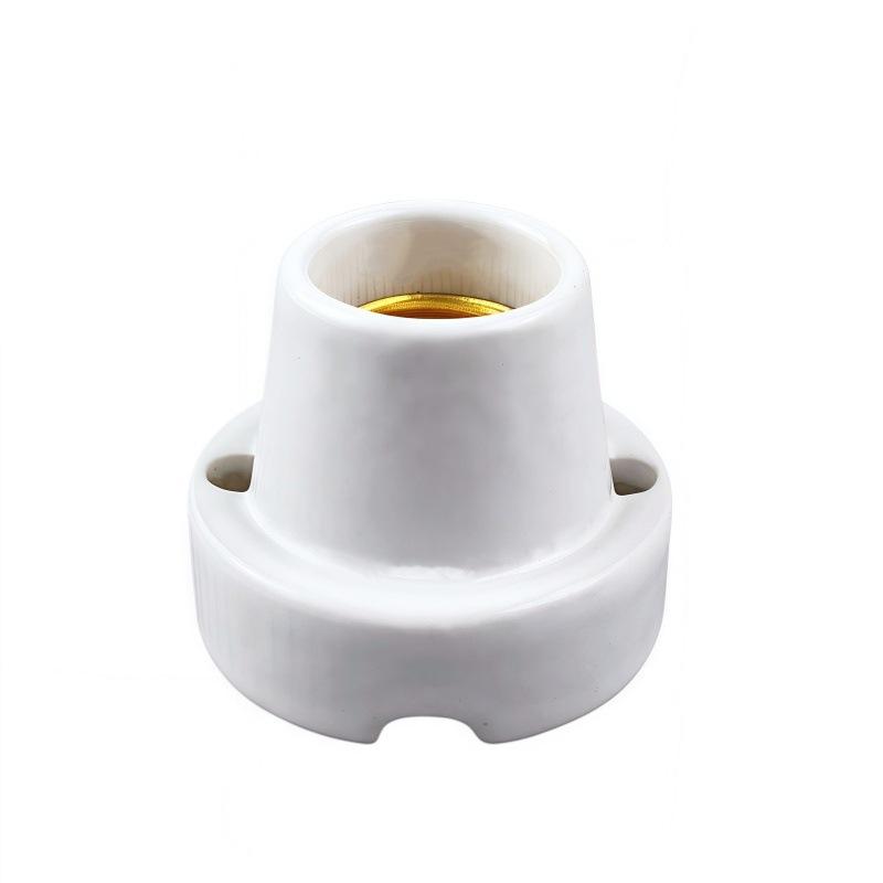 NEW 1Pc Lighting Fittings E27 Socket Screw Ceramic Waterproof Explosion-proof Lamp Holder Outdoor Engineering Modified Lamp Base