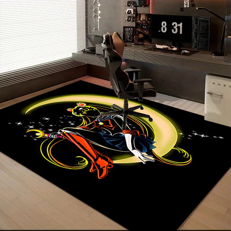 Moonlit Guardian Area Rug Suitable for Indoor And Outdoor,Carpets for Kitchens, Homes, Offices, Living Rooms,Home Decor,Christmas Gift