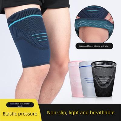 Durable Nylon Thigh Protection Sleeve Compression Elastic Muscle Brace Anti-Chafing Leg Support Men Women