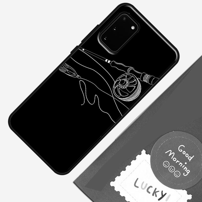 Carp Fish Fishing Rod Phone Case For Samsung Galaxy S23 S26 Ultra S20 S21 S22 S24 S25 Plus S10 S25 FE Cover Shell