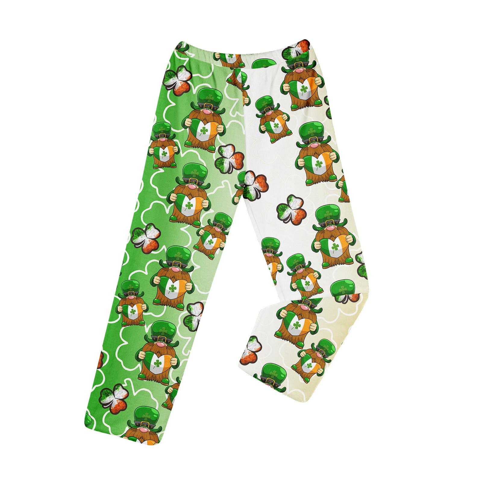 

Пижамные штаны в стиле аниме, повседневные брюки с эластичной резинкой на талии, удобные прямые свободные брюки для йоги L армия зеленый