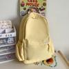 Schoolbag spring and summer new fashion candy color small fresh backpack waterproof and wear-resistant student schoolbag women's solid color casual 
