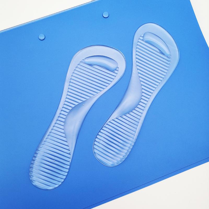 Women's 3/4 PU Silicone Arch Support Insoles: High Heel Shock Absorption & Massage Inserts