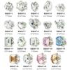 10Pack Rhinestones 3D Nail Art Crystal Rhinestones Nail Tips Decorations Crystal 3D Nails Charm Manicure for Women