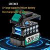 **Green Forest Impact Brushless Lithium Hand Drill: Multi-functional, High Power, Small Household Drill for Wall Chipping and Hole Drilling.**