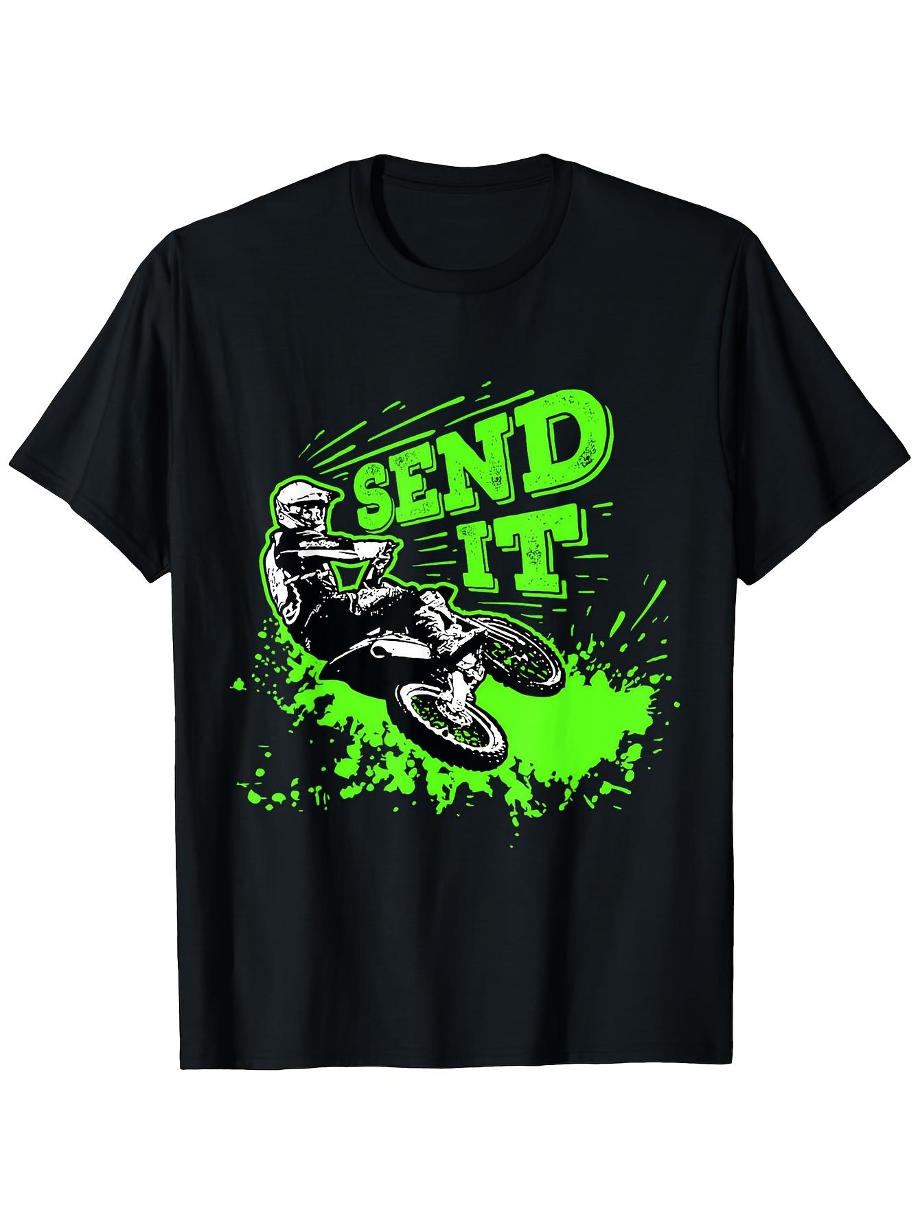 

Send It Funny Dirt Bike Motocross MX Supercross Rider TShirt 100 Cotton ONeck Short Sleeve Summer Casual Mens Tshirt S