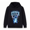 Kids Boys Girls Cute Blue Alien Print Pullover Hoodie Casual Long Sleeve Lightweight Sweatshirt for Children Daily Wear