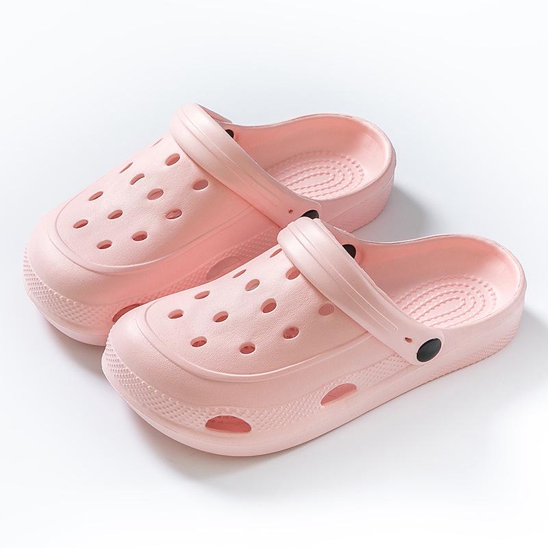 "Unisex Summer Garden Shoes: Non-Slip, Thick-Soled Half-Toe Beach Sandals"